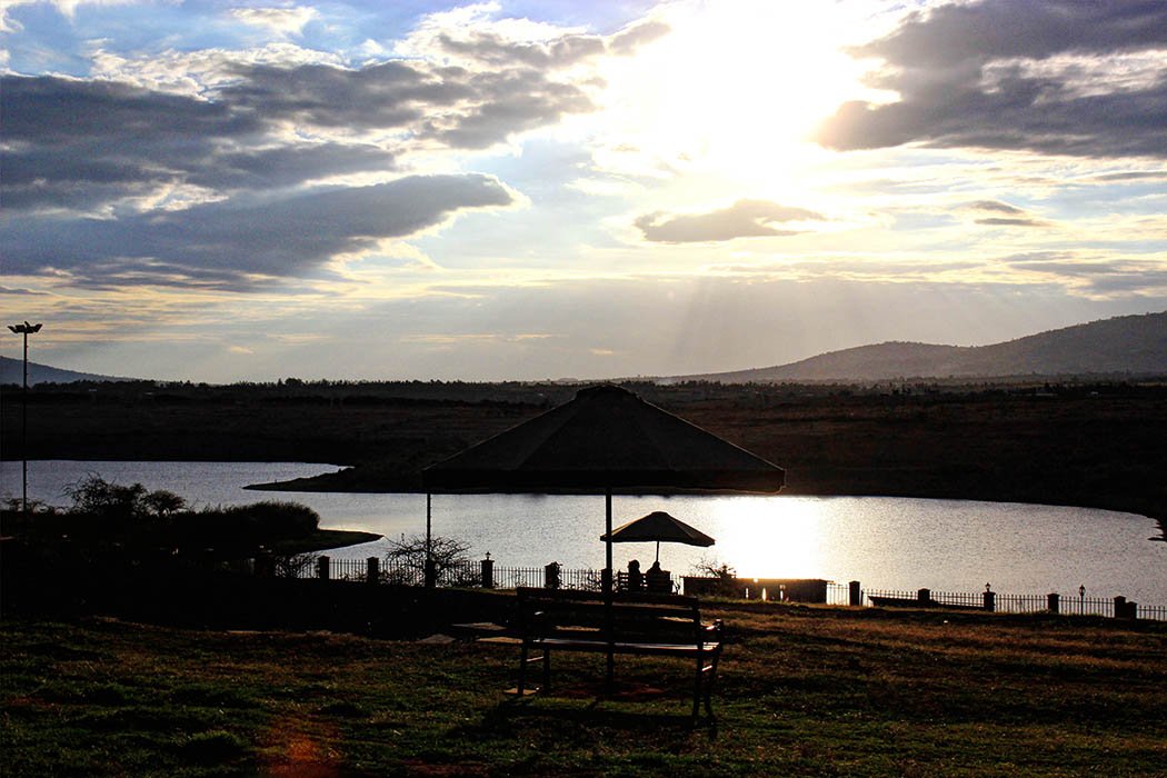 Machakos People’s Park_Bench overlooking lake