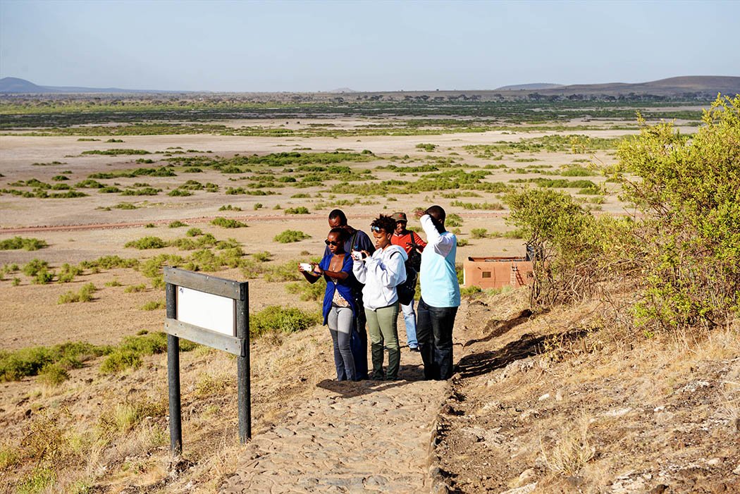 Amboseli Serena Safari Lodge_Walking up observation Hill