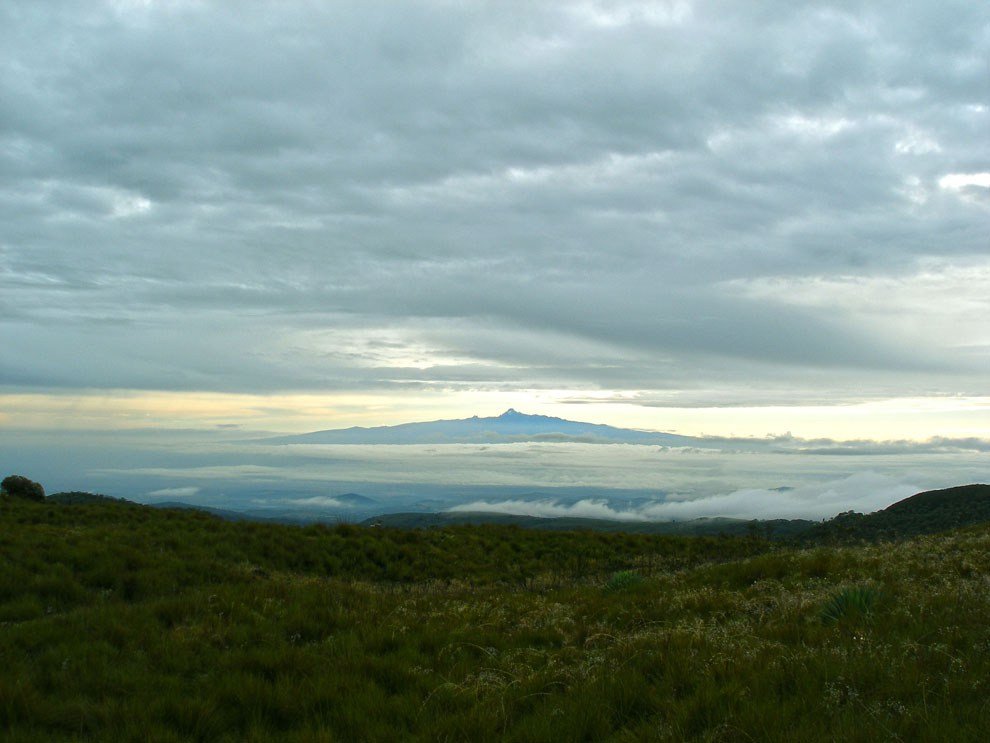The Aberdare National Park includes the awe-inspiring horizon view of the majestic Mount Kenya 40 kms to the west The Aberdare National Park includes the awe-inspiring horizon view of the majestic Mount Kenya 40 kms to the west