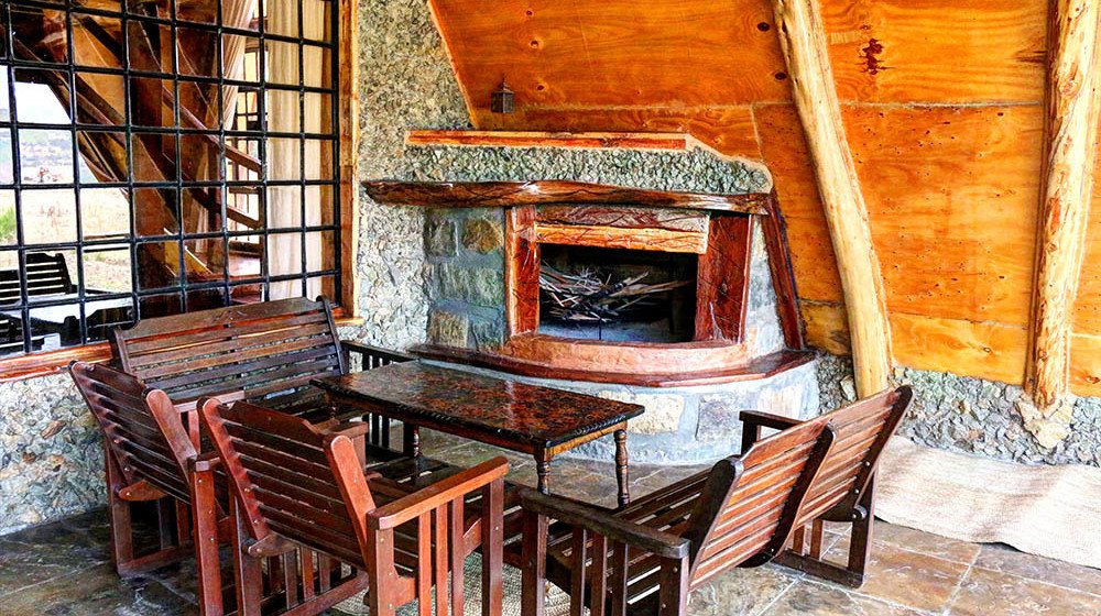 Samawati Conservancy_Deluxe cabin fireplace