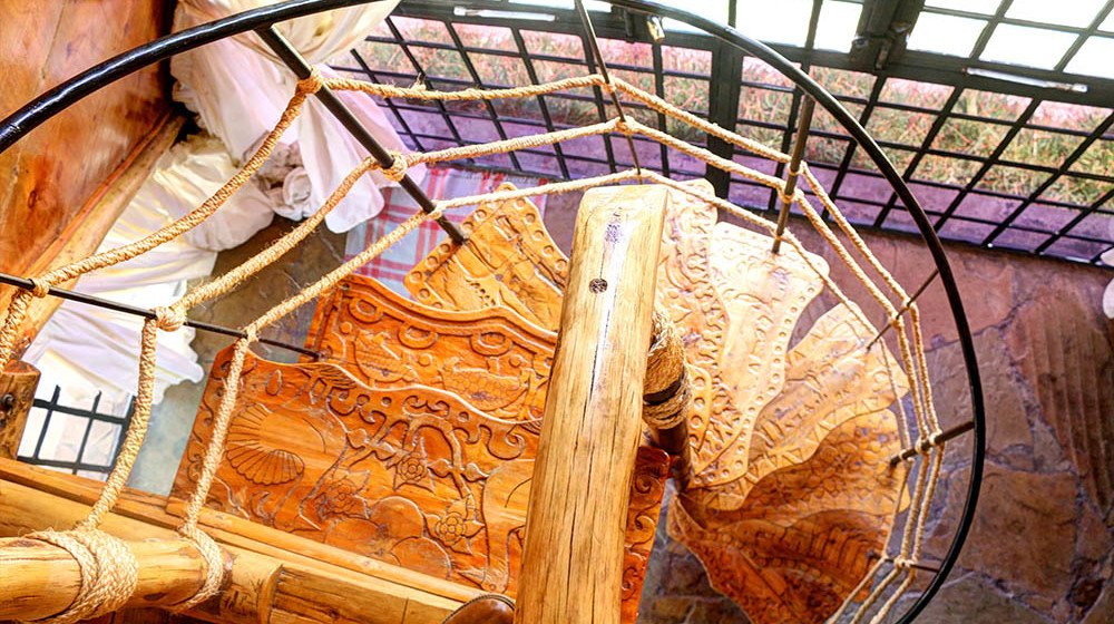 Samawati Conservancy_Standard Cabin Staircase